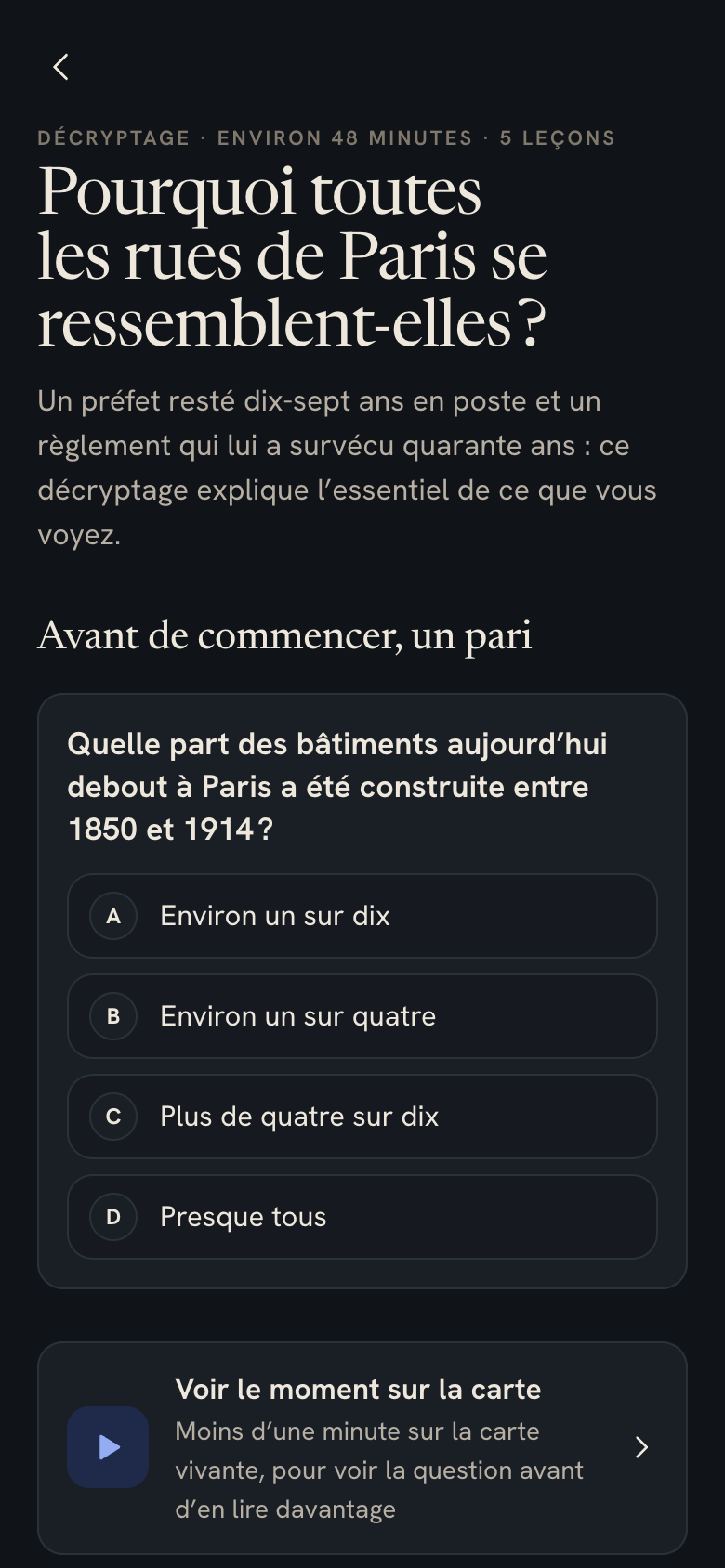La page d’un décryptage